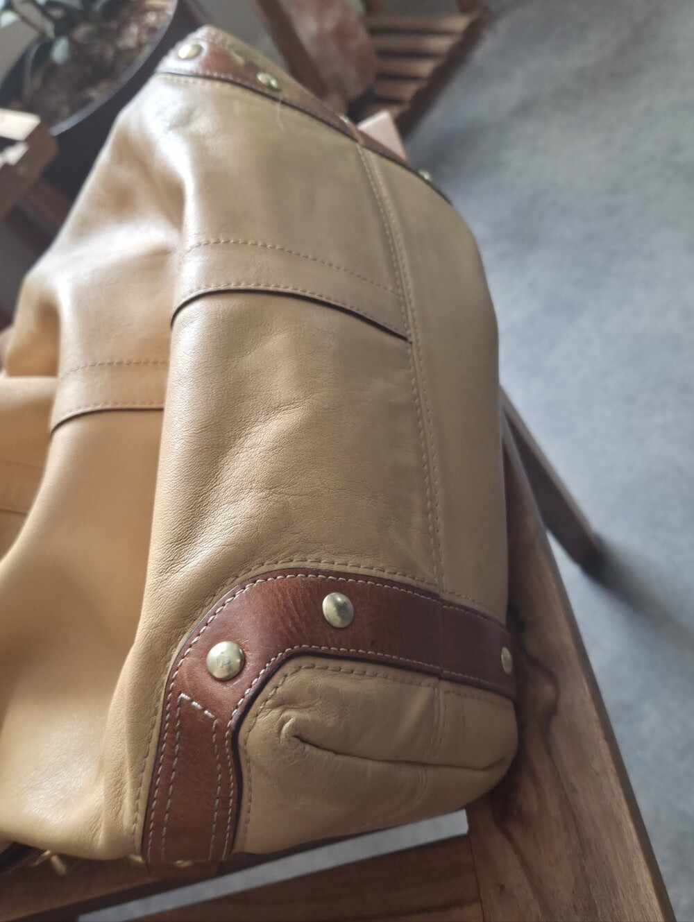Coach Pebbled Leather Hobo Bag in Tan - Picture 11 of 14